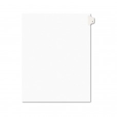 Avery AVE11911 -Style Legal Exhibit Side Tab Divider, Title: 1, Letter, White, 25/Pack