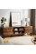 Great Choice Products Tv Stand For 55 Inch Tv, Entertainment Center With Adjustable Shelf, 2 Cabinets, Tv Console Table, Media Console, Solid Wood