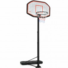 Costway 10ft 43'' Backboard In/outdoor Adjustable Height Basketball Hoop System