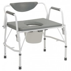 Drive Medical Design & Manufacturing Drive Medical 11135-1 Deluxe Bariatric Drop-Arm Commode Assembled