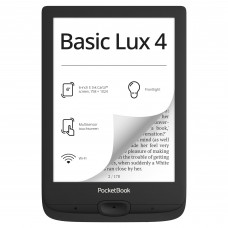 PocketBook Basic Lux 4 EBook Reader 6 GlareFree EyeFriendly EInk Technology Compact Lightweight EReader Frontlig