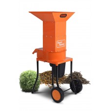 SuperHandy Leaf Mulcher Shredder Electric Green and Waste Management Heavy Duty 120V AC 11 Inch Cutting Blade 5 Inch Cutting