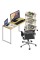 SHW Home Office 32-Inch computer Desk, Oak