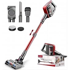 Devalus Open Box devalus S6 Vacuum Cleaner, Cordless Vacuum Cleaner, 23Kpa Powerful Suction - Red