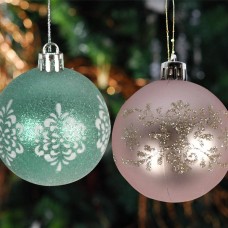 BIGTREE 30 Pieces Christmas Ball Glitter Ornaments Light Colored Shatterproof Christmas Decorations Tree Balls for Xmas Holiday