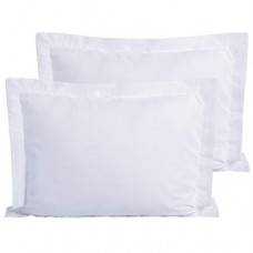 FLXXIE 2 Pack Microfiber Standard Pillow Shams, Ultra Soft and Premium Quality, 20' x 26' (White, Standard)