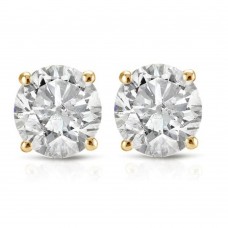 Pompeii3 1/3ct Diamond Studs 14K Yellow Gold