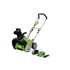 Greenworks 40V 16 inch Cordless Snow Thrower, 5Ah Battery and Charger Included, SN40B410