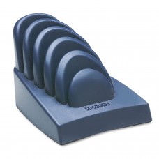 Kensington KMW62061 InSight Priority Puck Five-Slot Desktop Copyholder, Plastic, Dark Blue/Gray