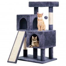 BestPet 36 inches cat Tree for Indoor cats cat Tower with Scratching Posts Multi-Level cat Furniture condo with Ramp, Perch Spac