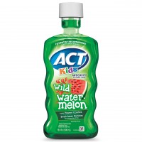 ACT Kids Anticavity Fluoride Rinse Wild Watermelon 16.9 fl. oz. Accurate Dosing Cup, Alcohol Free