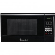 Magic Chef 1.6-Cu. Ft. 1100W Countertop Microwave Oven with Push-Button Door in Black