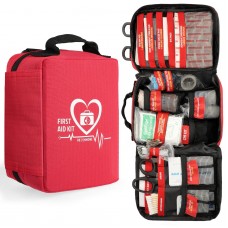 Pasenhome Comprehensive First Aid Kit - Trauma Kit with Labelled Compartments, Emergency Survival Kit Molle System, First Aid Ba