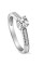 Pompeii3 Diamond Engagement Ring 1 Carat 14K White Gold Round Brilliant Cut