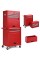 Costway 6-Drawer Rolling Tool Chest Storage Cabinet w/Riser Red