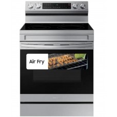 Samsung NE63A6511SS/AA 30' 6.3 cu.ft. Stainless Steel Electric Range with 5 Burners and Air Fryer Convection