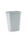 Rubbermaid RCP295700GY Commercial Deskside Plastic Wastebasket, Rectangular, 10 1/4 gal, Gray