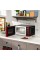 habitz 0.7 cu. ft. countertop microwave oven, 700 watts, new (color : red)