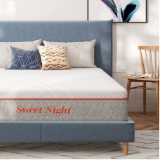 Sweetnight Queen Mattress, 12 Inch Queen Memory Foam Mattress, Double Sides Flippable Queen Bed Mattress in a Box, Gel Infused a