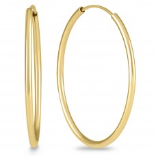 szul.com 30mm Endless 14K Yellow Gold Filled Hoop Earrings