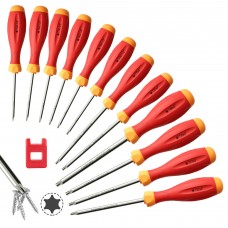 XOOL Torx Screwdriver Set, 12 in 1 Magnetic Torx Screwdrivers with T5 T6 T7 T8 T9 T10 T15 T20 T25 T27 T30 T40 Star Screwdrivers