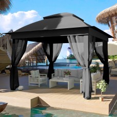 Joyside 11x11 Pop Up gazebo for Patios gazebo canopy Tent with Sidewalls Outdoor gazebo with Mosquito Netting Pop Up canopy Shel