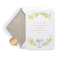 Papyrus Baptism or christening card (Love and Many Blessings)