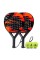 WLSRW Padel Racket Carbon Fiber Surface with EVA Memory Flex Foam Core Padel Tennis Racquets Lightweight2 Paddles with 3 Ballsred