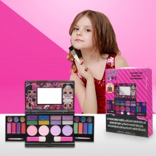 Townley Girl LOL Surprise cosmetic compact Set Includes Mirror, 14 Lip glosses, 8 Eye Shadow, 4 Blushes & 4 Brushes Safe & Non-Toxic colorful