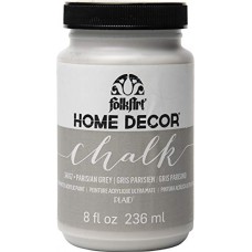 FolkArt Home Decor Chalk Furniture & Craft Paint in Assorted Colors, 8 ounce, Parisian Grey