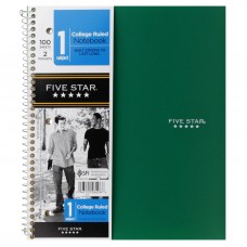 Five Star Wirebound Notebook, 100 Sheets