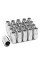 DNA Motoring LN-ZTL-9015-15-SL 16-Piece M12 x 1.5 Aluminum Alloy Wheel Lug Nuts + 4 x Lock Nut + 1 x Lock Nut Key (Silver)