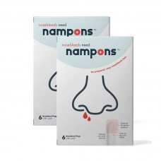 Nampons for Nosebleeds - 12 Nasal Plugs with Clotting Agent to Stop Nosebleeds Fast. Trusted by Doctors, Nurses and First Respon