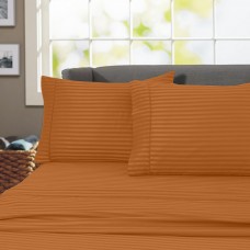 Home Sweet Home Dreams Inc 600 Thread Count 100% Egyptian Cotton Wrinkle Free Striped Sheet Set