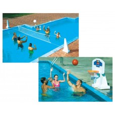 Swimline Pool Jam Volleyball/Basketball Combo In Ground Pool Toy