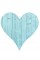 BarnwoodUSA Rustic Farmhouse 18 in. Turquoise Wood Heart