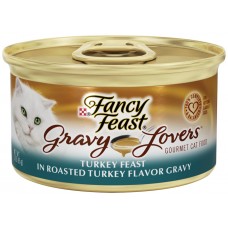 Fancy Feast Gravy Lovers(TM) Turkey Feast in Roasted Turkey Flavor Gravy Cat Food 3 oz. Can