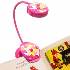 Vekkia Cute Rechargeable Book Light, Eye-Care Clip on Reading Lights for Reading in Bed, 3 Colors & 3 Brightness, 1.8oz Light We