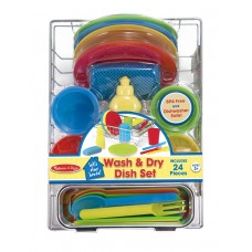 Melissa & Doug Let's Play House! Wash & Dry Dish Set