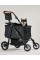 Zoosky Medium Folding Pet Stroller, Up to 66lbs Dog Folding Stroller, Adjustable Handle, 180˚ Convertible Canopy, 4 Wheels Dog/C