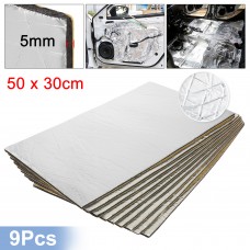 Unique Bargains 9pcs 5mm 197mil 14.49sqft Car Sound Deadener Insulation Mat Alumina Fiber