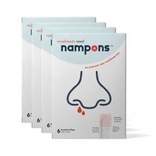 Nampons Nosebleed Stoppers - 24 Nose Bleed Plugs with Clotting Agent to Stop Nosebleeds Fast. Perfect First Aid Item Trusted by