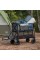 TIMBER RIDGE 400L Large Capacity Folding Double Decker Wagon, 54' Extra Long Extender Wagon Cart, 450lbs Heavy Duty Collapsible