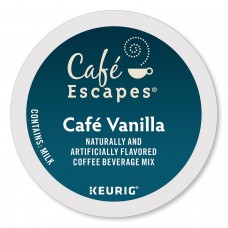 Caf Escapes Cafe Vanilla K-Cups, 24/Box