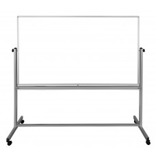 Luxor 626-MB7248WW-1PK 72' x 48' Double-Sided Mobile Magnetic Whiteboard - 1 Pack