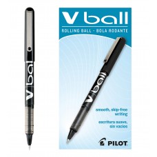 Pilot Automotive Pilot VBall Liquid Ink Rolling Ball Stick Pens Extra Fine Point Black Ink 12Pack 35200