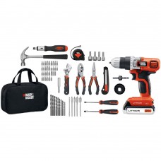 BLACK+DECKER 20V MAX Lithium-Ion Drill & Project Kit