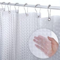 LiBa Waterproof PEVA 8G Shower Curtain Liner, Plastic Shower Liner for Shower Stall, Bathtubs, Heavy Duty Bathroom Shower Curtai