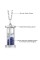 Gem Stone King Sterling Silver Hourglass Pendant Necklace with 0.75 Ct Diffused Blue Sapphire Dust 18' Chain