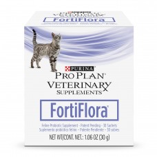 Purina FortiFlora cat Probiotic Powder Supplement Pro Plan Veterinary Supplements Probiotic cat Supplement - 30 ct. box